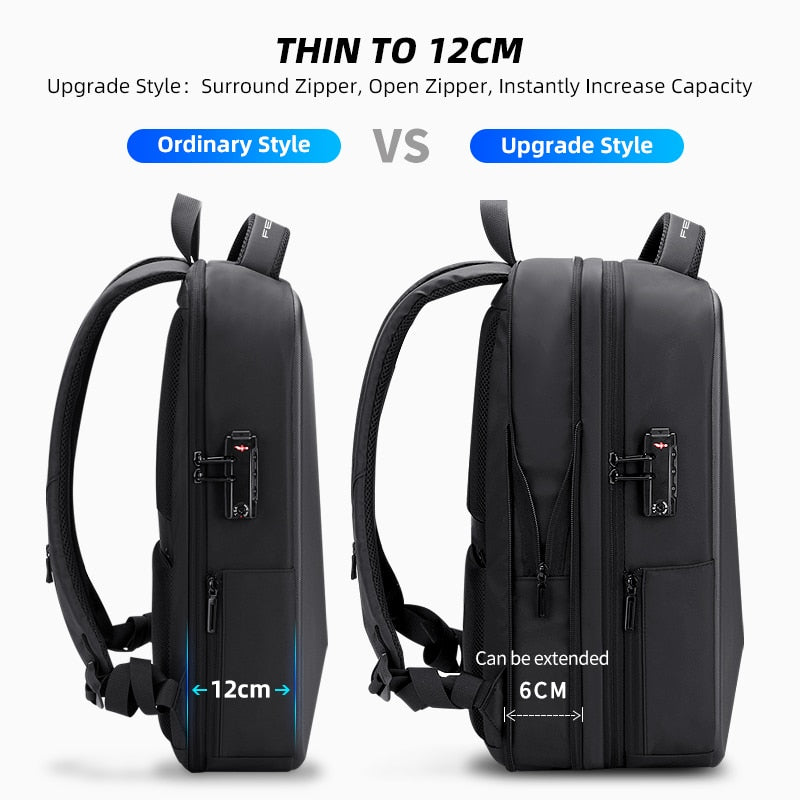 USB Charging, Anti-theft, Waterproof Laptop BagPack.