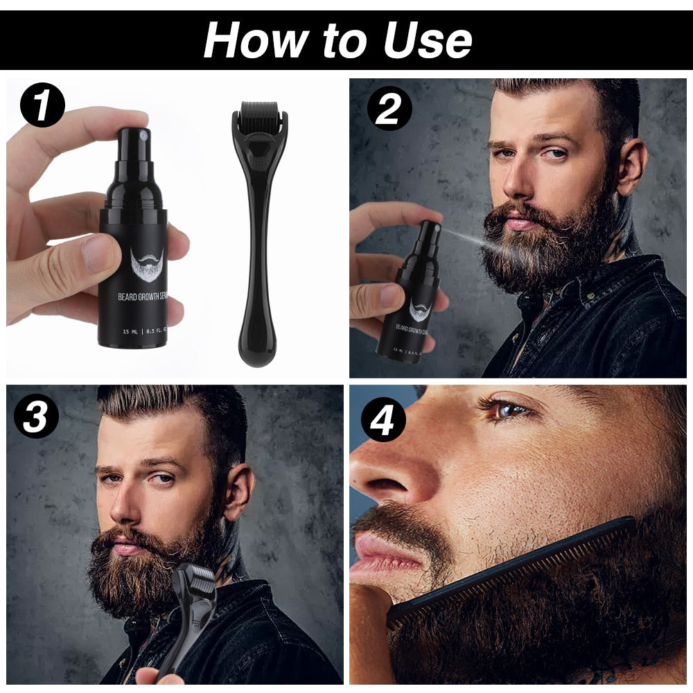 Beard Growth Enhancer Kit