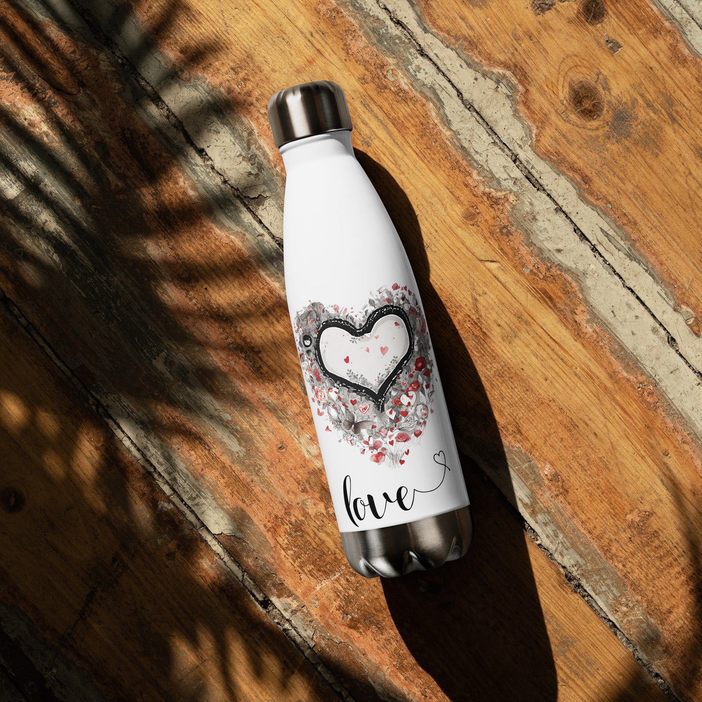 LOVE Stainless Steel Water Bottle