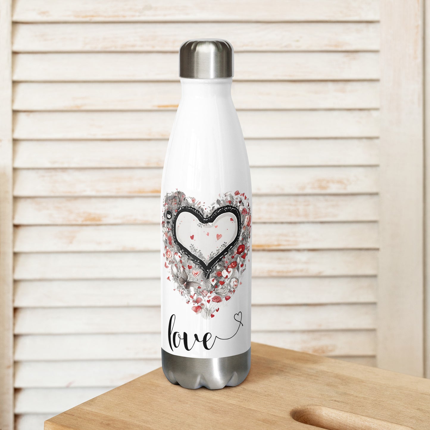 LOVE Stainless Steel Water Bottle