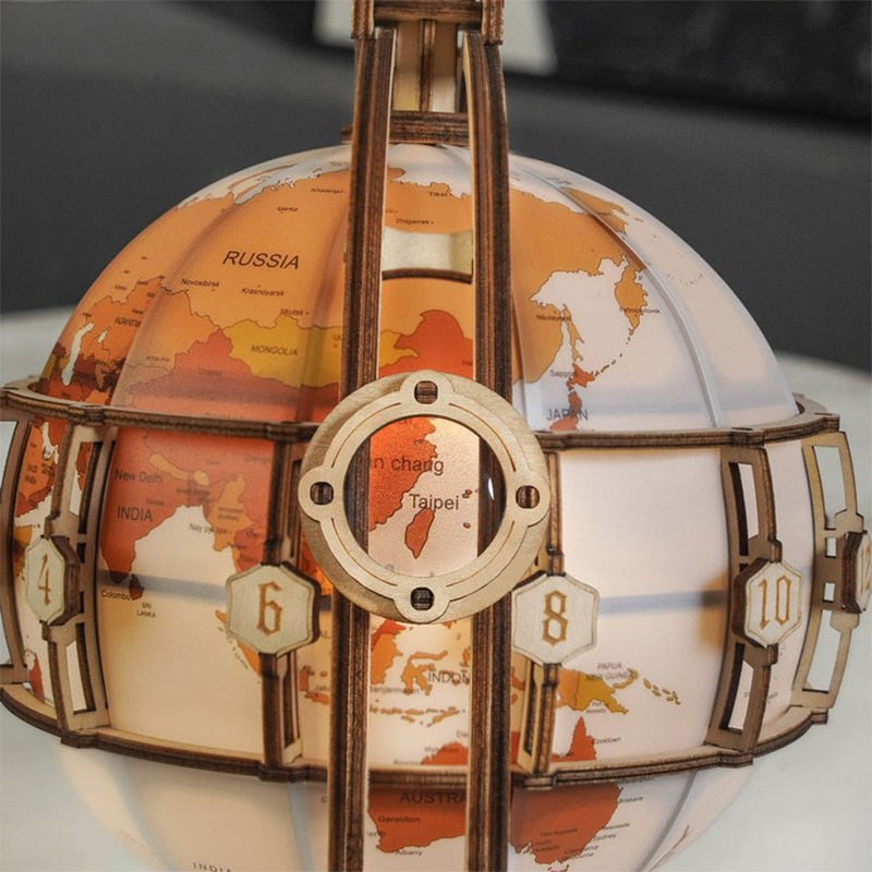 Robotime 3D Puzzle Wooden Luminous Globe Model