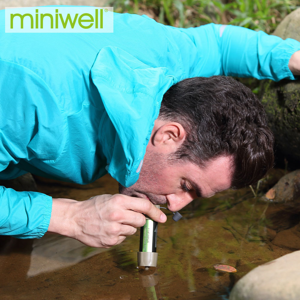 Miniwell Personal Water Filter for Travel, Hiking, Camping, Backpacking