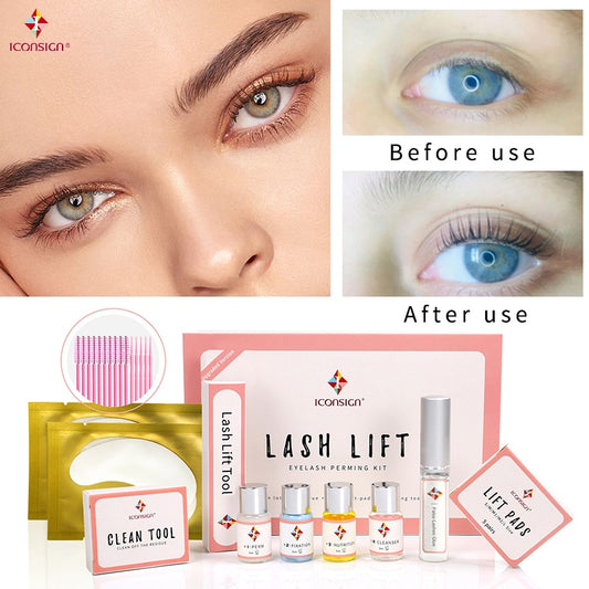 Iconsign Lash Lift Kit, Eyelash Lifting Set, Full Professional Cilia Lift Makeup Lashes, Growth Serum