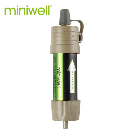Miniwell Personal Water Filter for Travel, Hiking, Camping, Backpacking